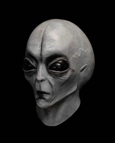 Maschera grigia aliena casco