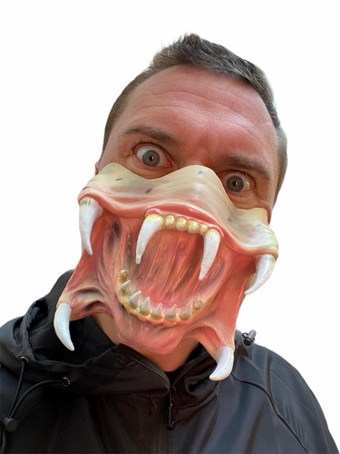 Alien predatore maschera mezzo - alien,