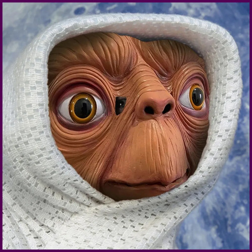 Maschera realistica aliena - realistica,