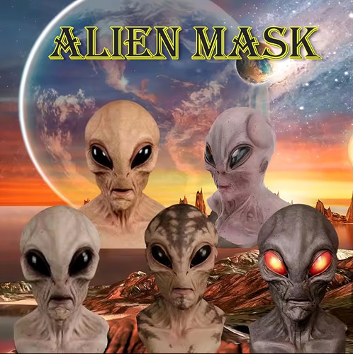 Maschera halloween aliena - halloween,