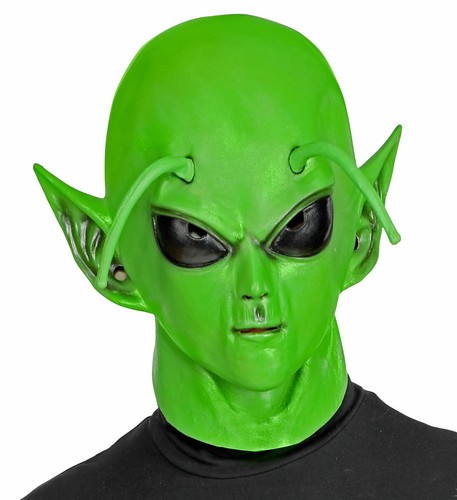 Maschera alieno verde - maschera, in